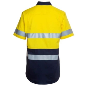 YELLOW BACK WORK SHIRT REFLECTIVE TAPE