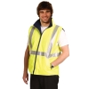 HI-VIS REVERSIBLE SAFETY VEST WITH 3M TAPES • 180GSM - 100%POLYESTER, 300D OXFORD PU COATED • BREATHABILITY: 3000MM, WATER PROOF: 8000MM • REVERSIBLE • POLAR FLEECE LINING • H PATTERN, 3M SCOTCHLITE REFLECTIVE TAPES FOR NIGHT VISIBILITY • CONFORMS TO AS/NZS 4602.1:2011 CLASS D/N, DAY & NIGHT USE SAFETY WEAR. • (PART OF SW20A THREE-IN-ONE SAFETY JACKET SET)