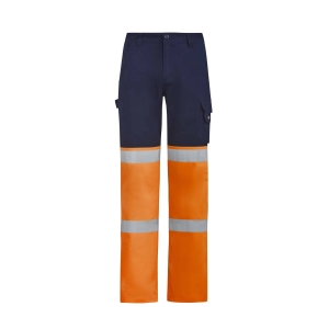 ZP980 MEN BO MOTION HI VIS PANTS ORANGE NAVY